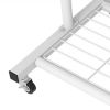 Modern Garment Rack Clothes Hanging Rod with Lockable Wheels