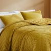 3-Piece Velvet Embroidered Lavishly Soft Quilt Set