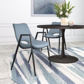 Desi Dining Chair (Color: Azure Gray)
