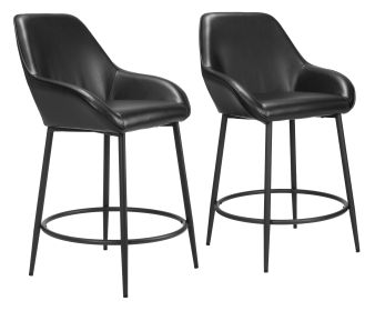 Vila Counter Stool (Color: Black)
