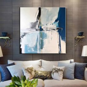 Hand Painted Oil Paintings Handmade Modern Abstract Oil Paintings On Canvas Wall Art Decorative Picture Living Room Hallway Bedroom Luxurious Dec (style: 01, size: 120x120cm)