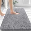 Bathroom Rugs 30x20, Extra Soft Absorbent Chenille Bath Rugs, Rubber Backing Quick Dry, Machine Washable Bath Mats for Bathroom Floor, Tub and Shower