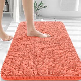 Bathroom Rugs 30x20, Extra Soft Absorbent Chenille Bath Rugs, Rubber Backing Quick Dry, Machine Washable Bath Mats for Bathroom Floor, Tub and Shower (Color: Cloral)