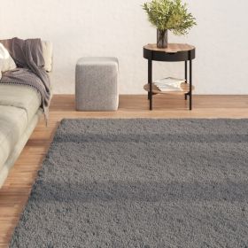 Washable Rug Soft Shaggy 63"x90.6" Anti Slip (Color: Anthracite)