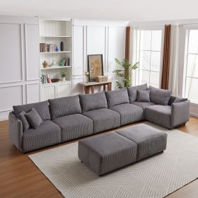 Multi-Module Combination Style Sofa for Living Room, Bedroom and Other Lounge Spaces (Color: as Pic)