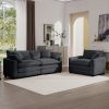 Modern Living Room Sofa Two-Piece Set, Suitable for Living room and Bedroom Sofa Set, Consists of a Single Seat and a 3-Seater Sofas, Corduroy