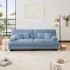Cloud Couch 2 Seater Sofa for Living Room, Chenille 2 - Seat sofa with 2 Lumbar pillows and 2 throw pillows,Chenille