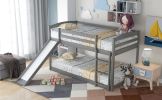 Twin over Twin Bunk Bed with Convertible Slide and Ladder