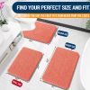 Bathroom Rugs 30x20, Extra Soft Absorbent Chenille Bath Rugs, Rubber Backing Quick Dry, Machine Washable Bath Mats for Bathroom Floor, Tub and Shower