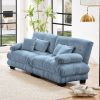 Cloud Couch 2 Seater Sofa for Living Room, Chenille 2 - Seat sofa with 2 Lumbar pillows and 2 throw pillows,Chenille