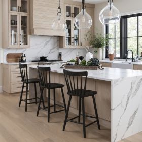 Tyce Counter Stool (Color: Black)