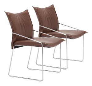 Pola Dining Chair (Color: Brown)