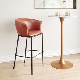 Garston Barstool (Color: Brown)